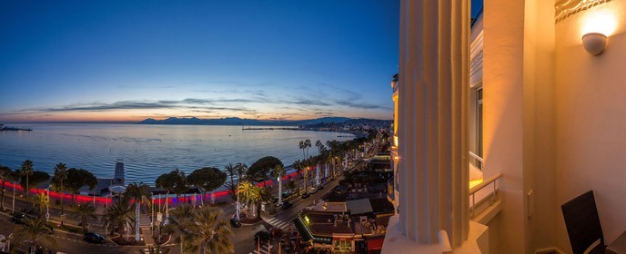 Cannes vue de l'Hôtel Martinez