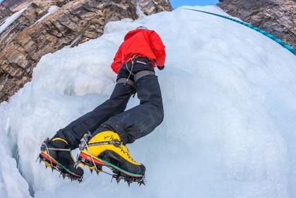 Escalade glacière