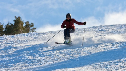 Ski sur piste