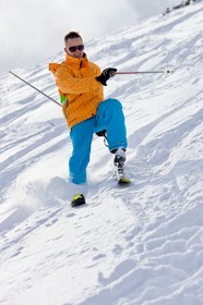 Ski en poudreuse  à l'Audibergue