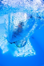 Plongeon en piscine