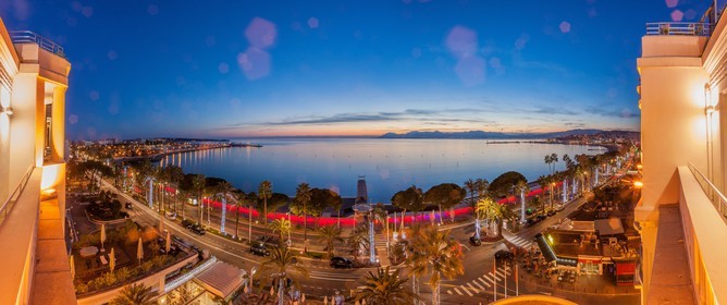 Cannes vue de l'Hôtel Martinez