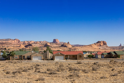 Sur la route pour aller à Antelope Canyon