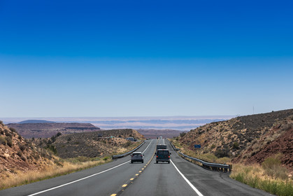 Sur la route en quittant le Grand Canyon