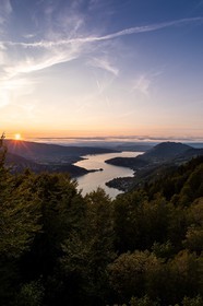 Vue sur le lac d'Annecy depuis le Col de la Forclaz