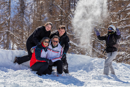 Famille neige
