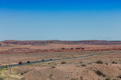 Sur la route en quittant le Grand Canyon
