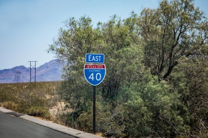 Sur la route pour aller à Bagdad Café
