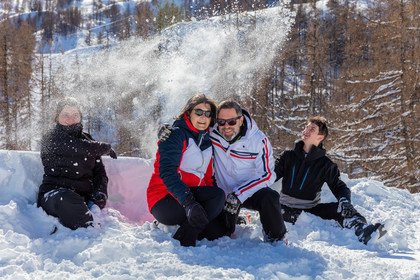 Famille neige