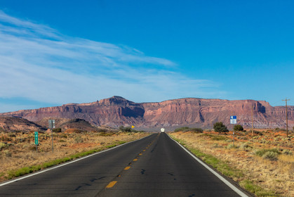 Route en quittant Monument Valley