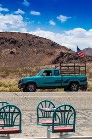 Sur la route pour aller à Bagdad Café