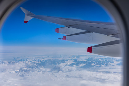 Groenland depuis un avion de ligne