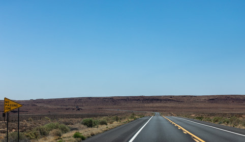 Sur la route en quittant le Grand Canyon