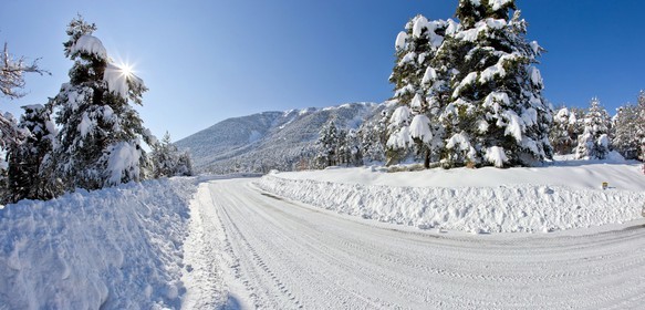 Route enneigée