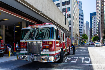 Camion de pompier à San Francisco