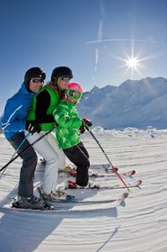 Famille au ski