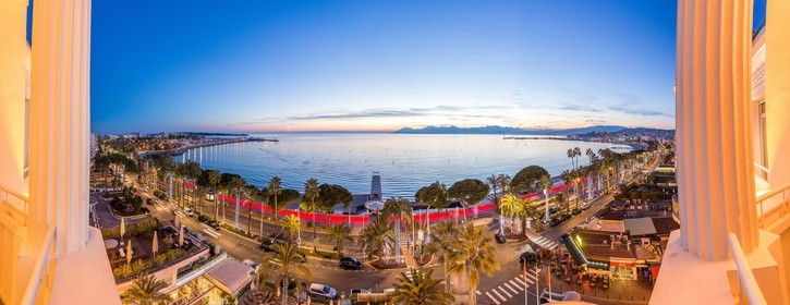 Cannes vue de l'Hôtel Martinez