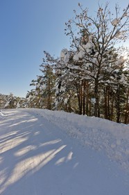 Route enneigée