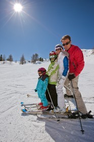 Famille au ski