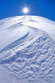 Trace dans la neige