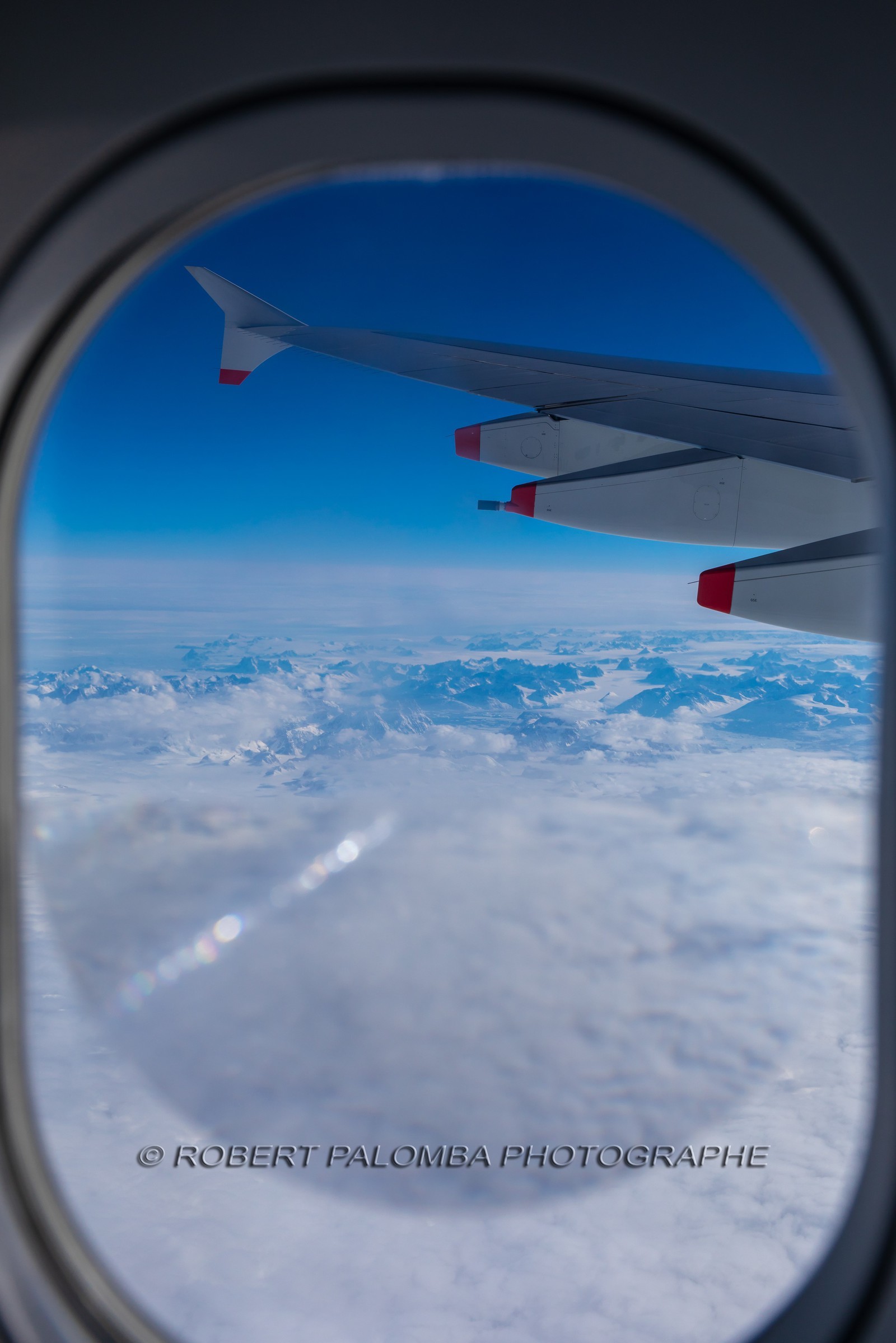 Groenland depuis un avion de ligne
