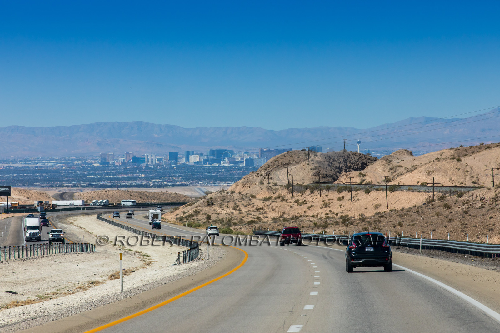 Sur la route pour aller à LAs Vegas