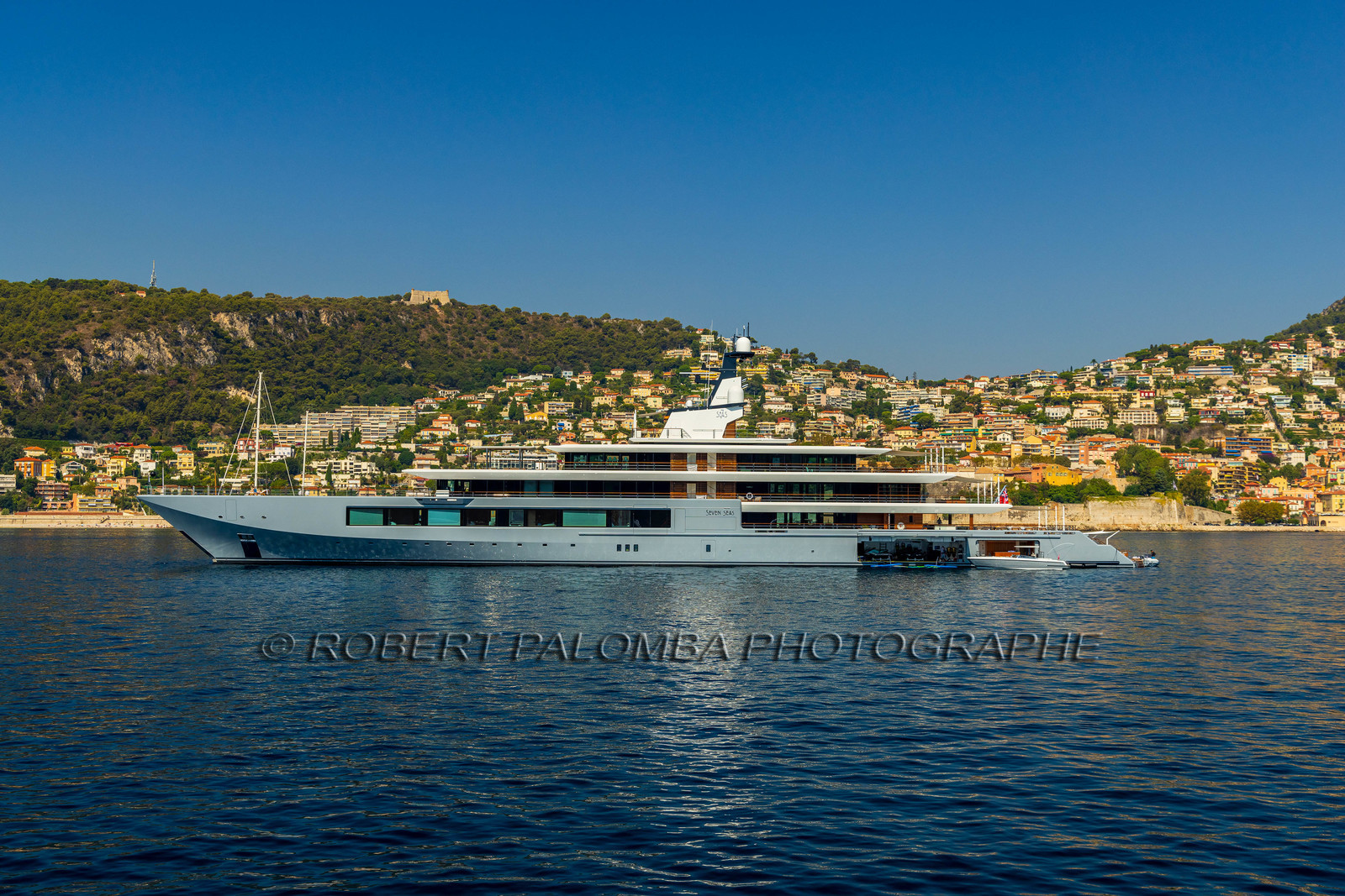 Alpes-Maritimes (06) Baie de Villefranche-sur-mer, Yatch Seven Seas