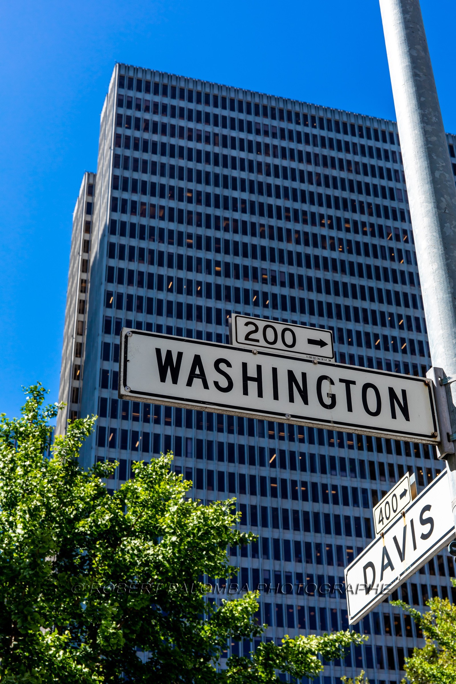 Angle de Washington avenue et David avenue à San Francisco