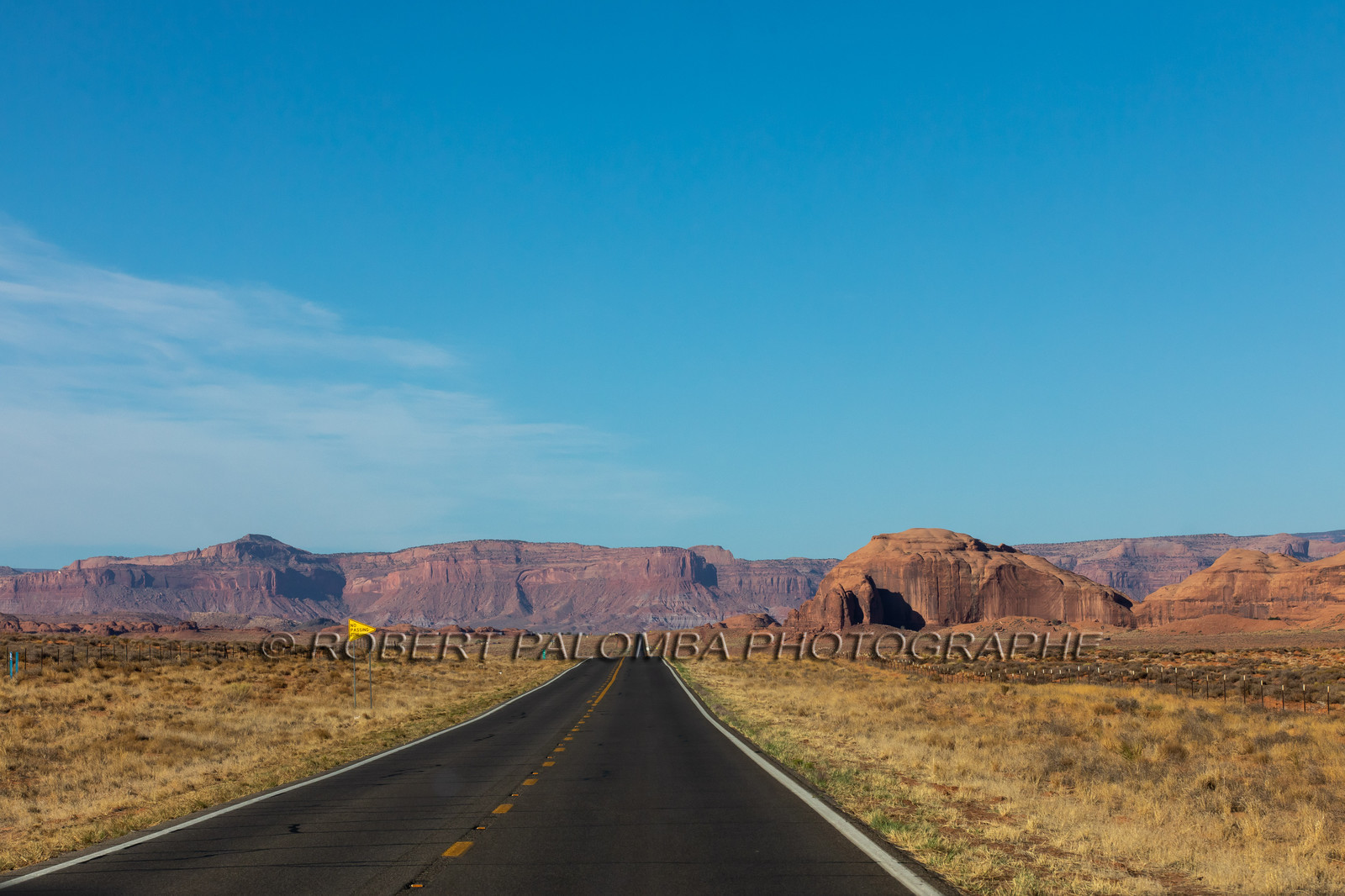 Route en quittant Monument Valley